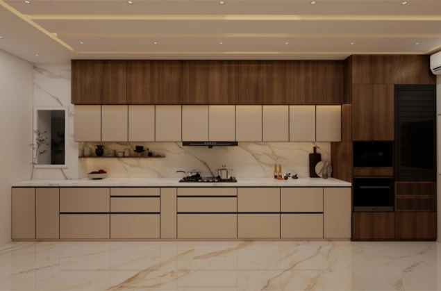 U-shaped modular kitchen